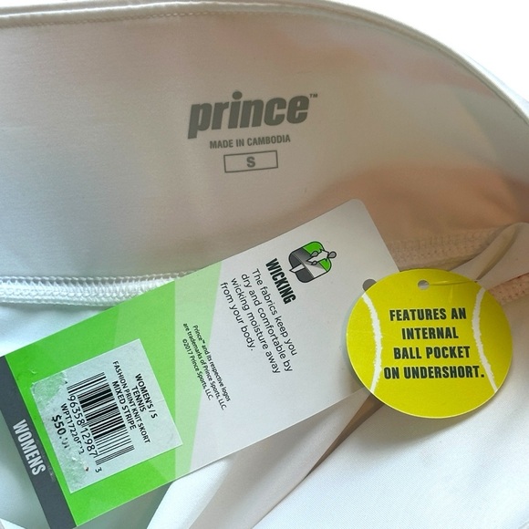 NWT Prince Mixed Stripe Tennis Skort in White/Coral/Navy/Purple Women’s Small - Picture 5 of 8